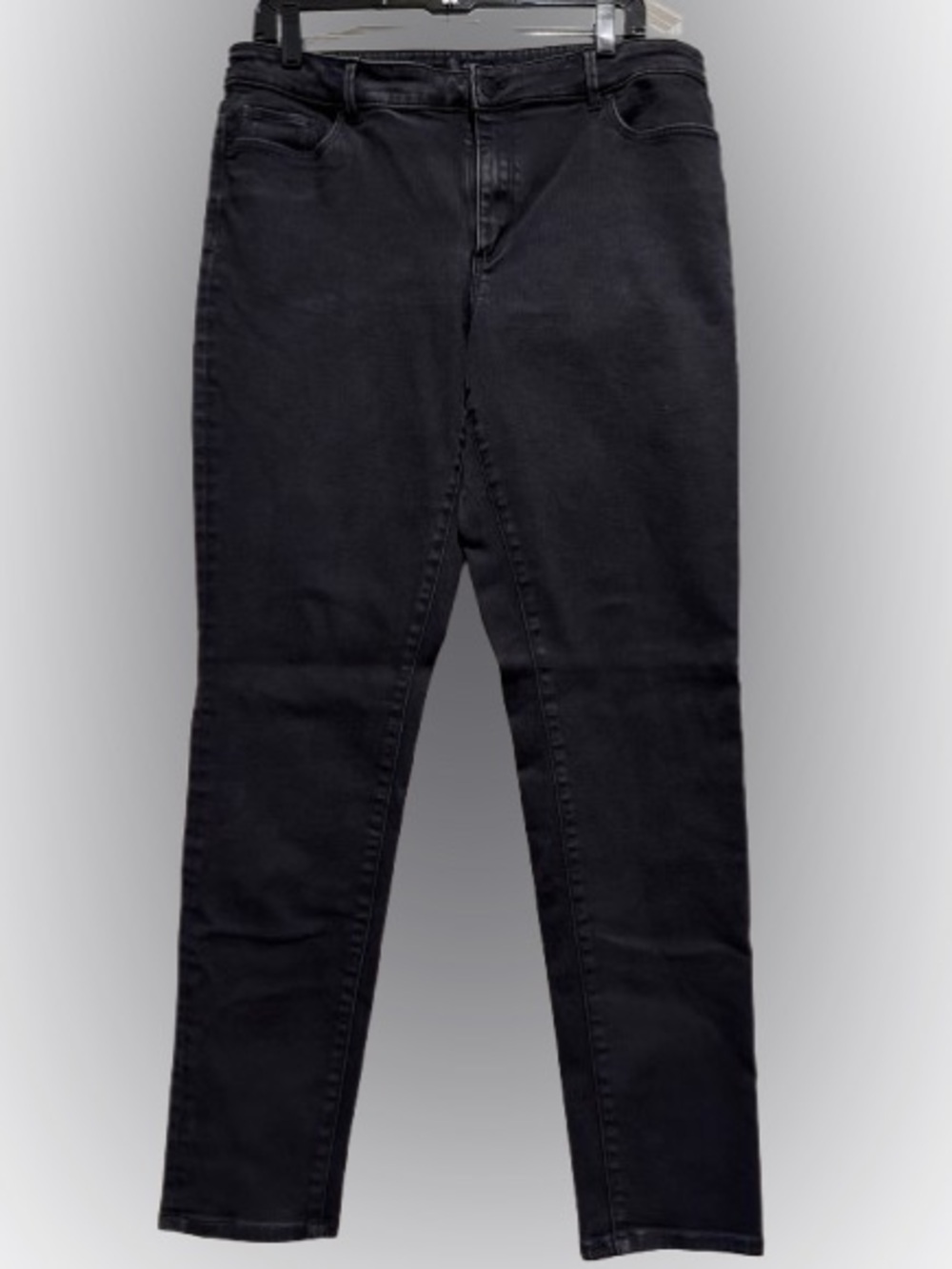 Black High-Rise Skinny Jeans by Ann Taylor 14T curvy fit